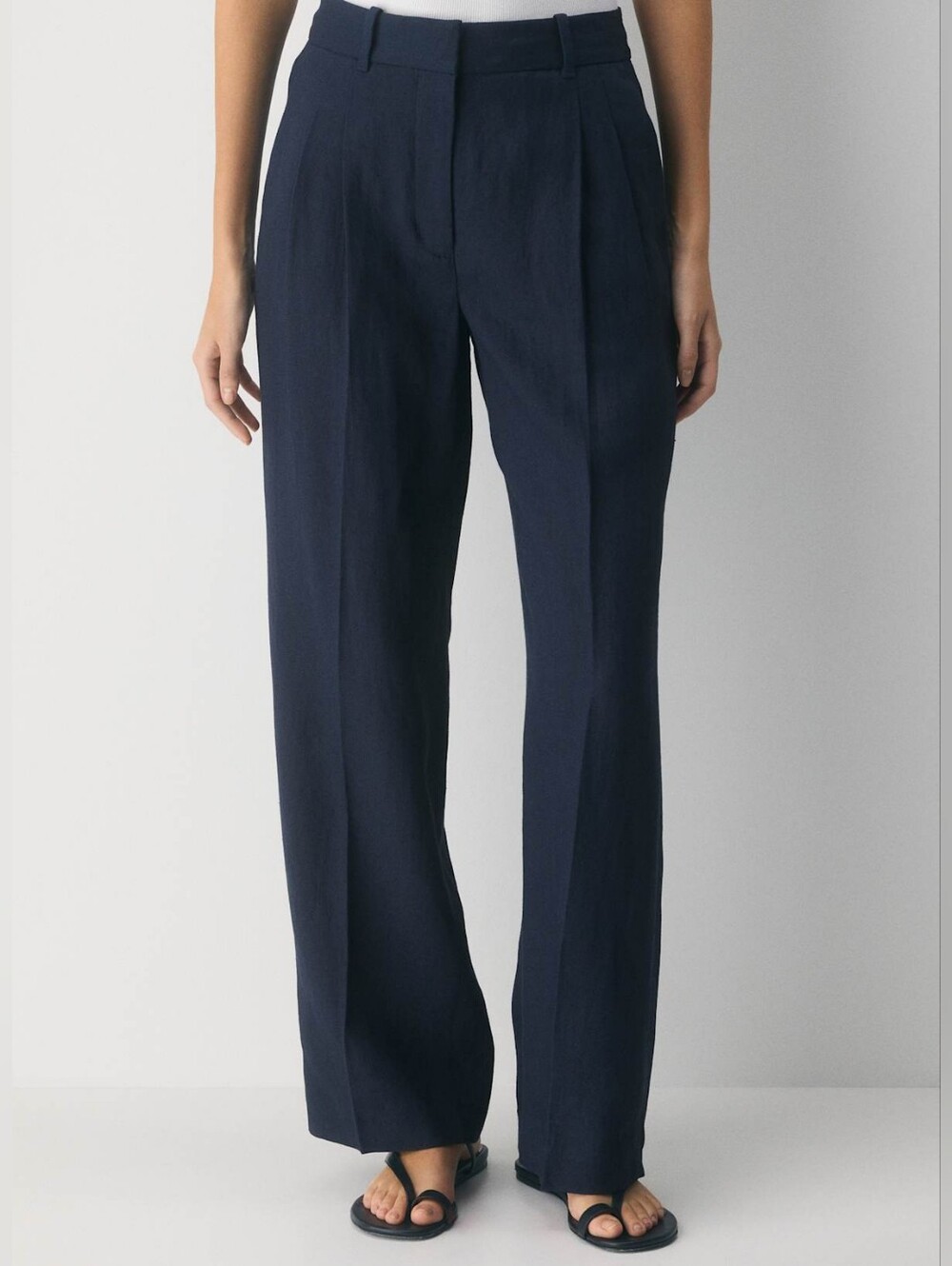 Aritzia The Effortless Pant™ - PowerLinen™ Admiral (Navy) Size 2